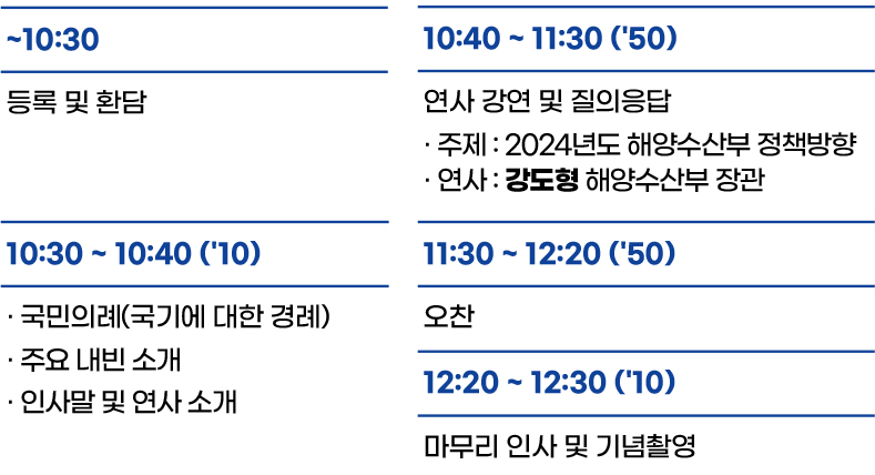 제 123회 해양정책포럼 - 행사프로그램