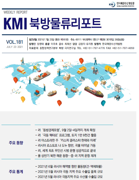 KMI 북방물류리포트 VOL.181 2021년 7월 16일 주요 동향 주요 통계